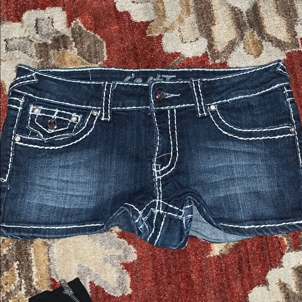 Denim shorts